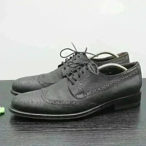 Donald Plinier Emerik Men’s Black Distressed Leath